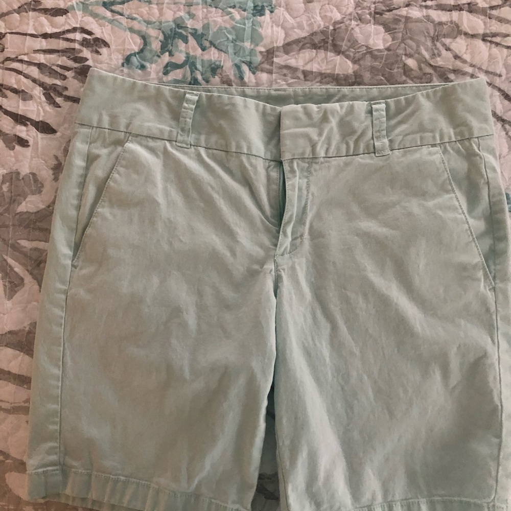 J Crew Frankie Size 4 Seafoam Green Bermuda Shorts